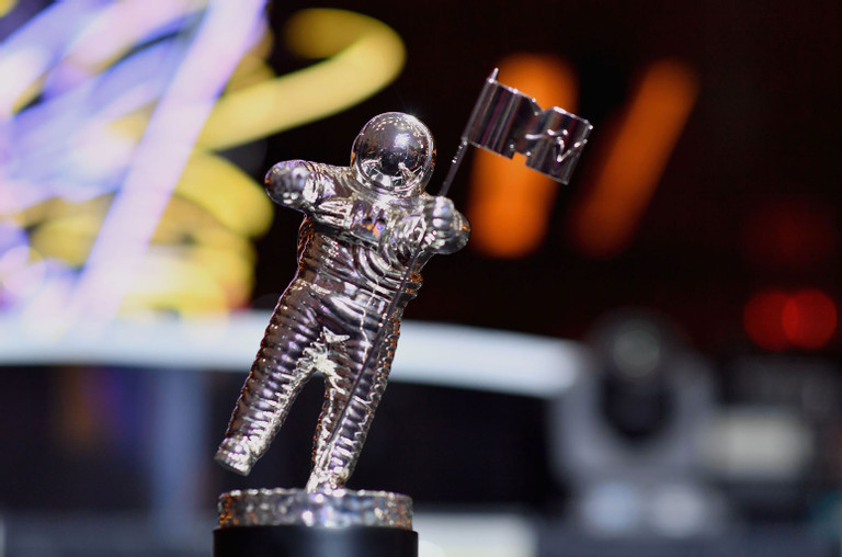 Spaceman trophy at the MTV Video Music Awards,