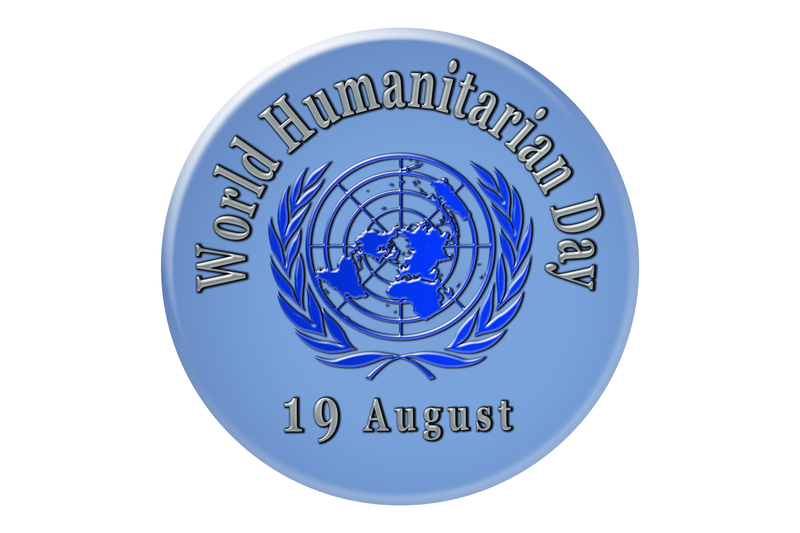 Logo of World Humanitarian Day.